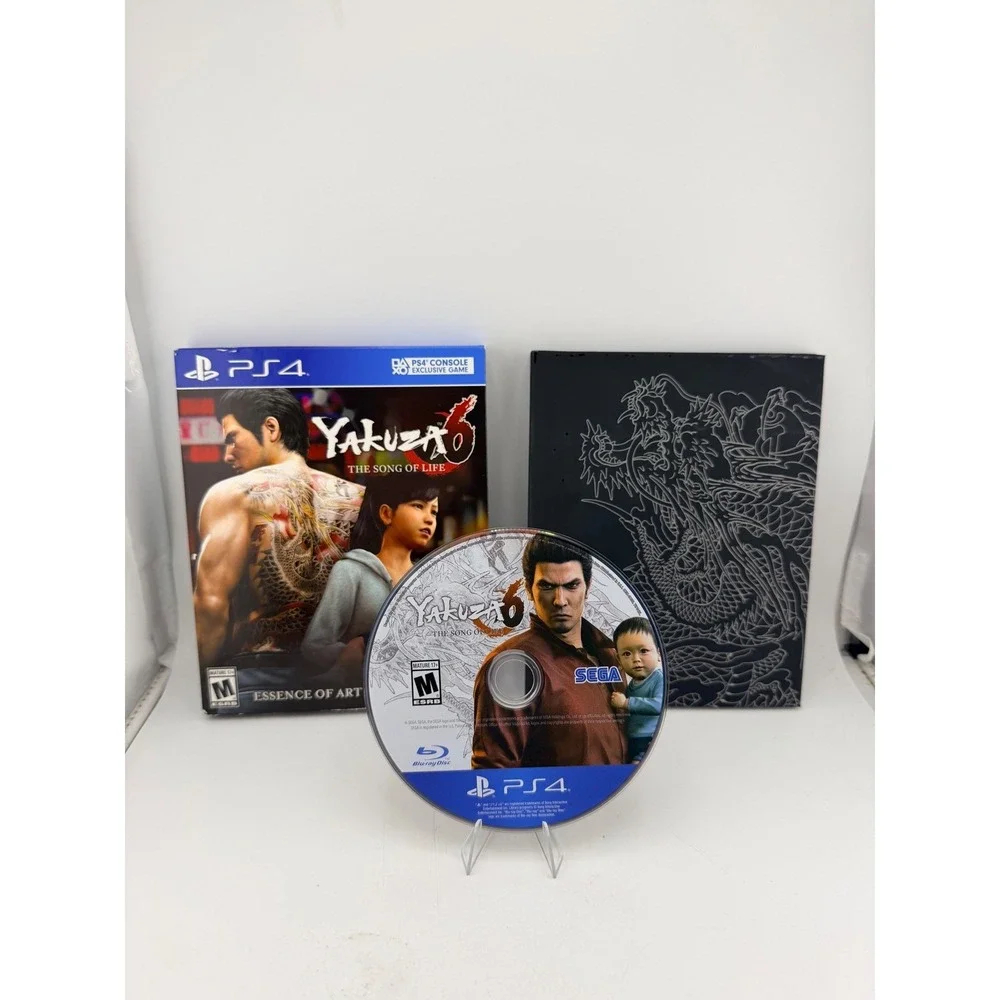 Yakuza 6 The Song of Life Essence of Art Edition Sony PS4 Art Book Case SEGA